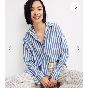 Madewell- oversized ex boyfriend in Mullins stripe